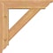 Ekena Millwork Traditional Traditional Smooth Bracket w/ Offset Brace, Western Red Cedar, 5 1/2"W x 22"D x 22"H BKT0604X22X22TRA01SWR - alternate 4